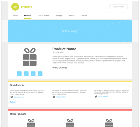 Microsite template