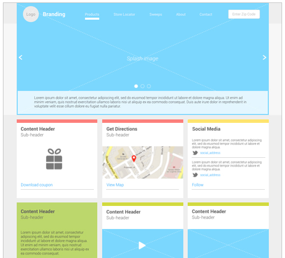 Microsite template