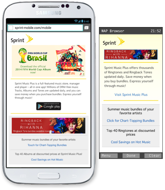 Sprint Music Ads